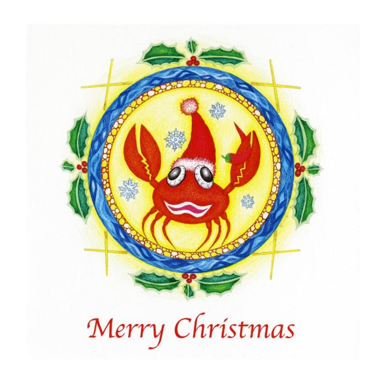Greeting Card - Singapore Christmas - Chilli Crab