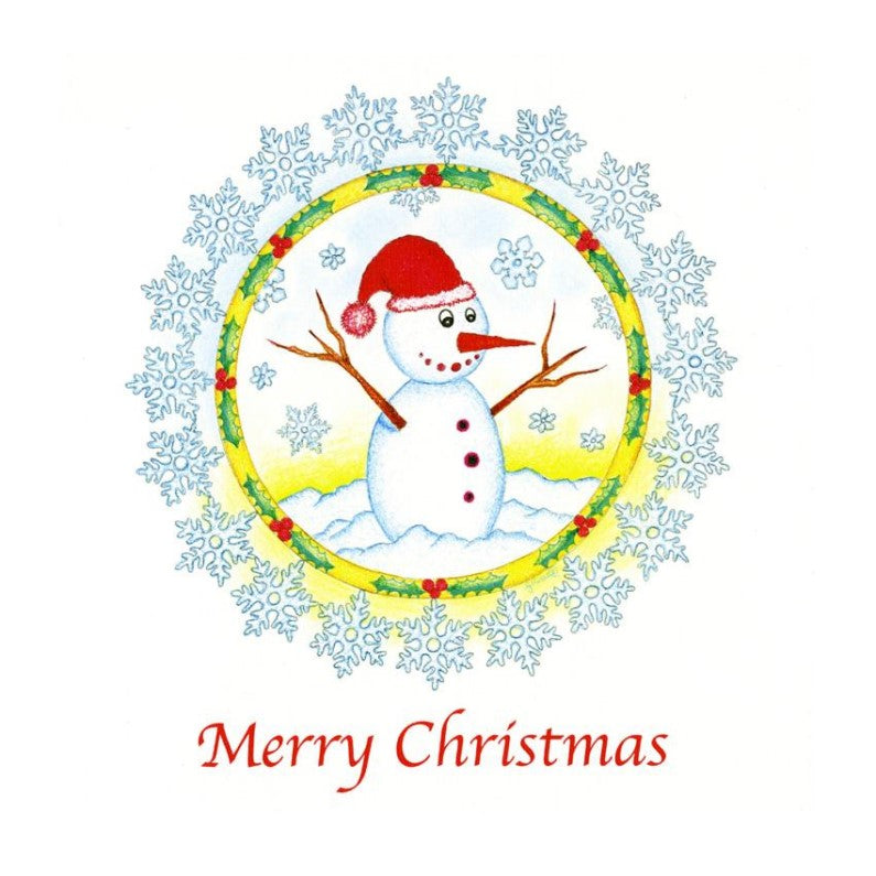 Greeting Card - Christmas - Snowman