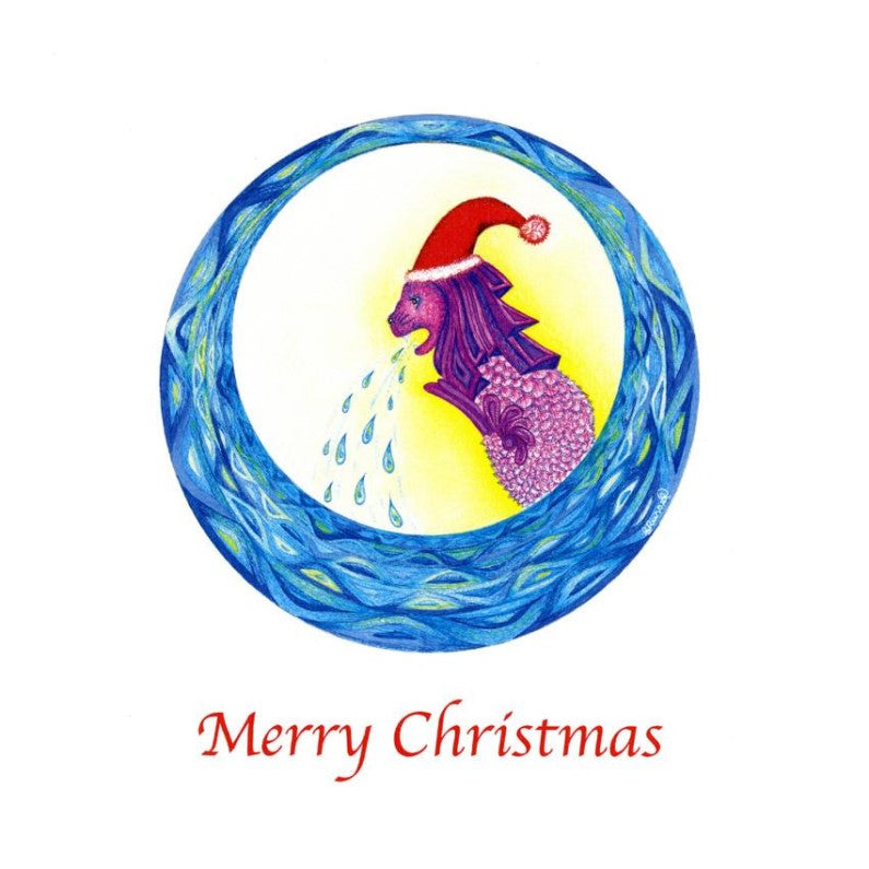Greeting Card - Singapore Christmas - Merlion
