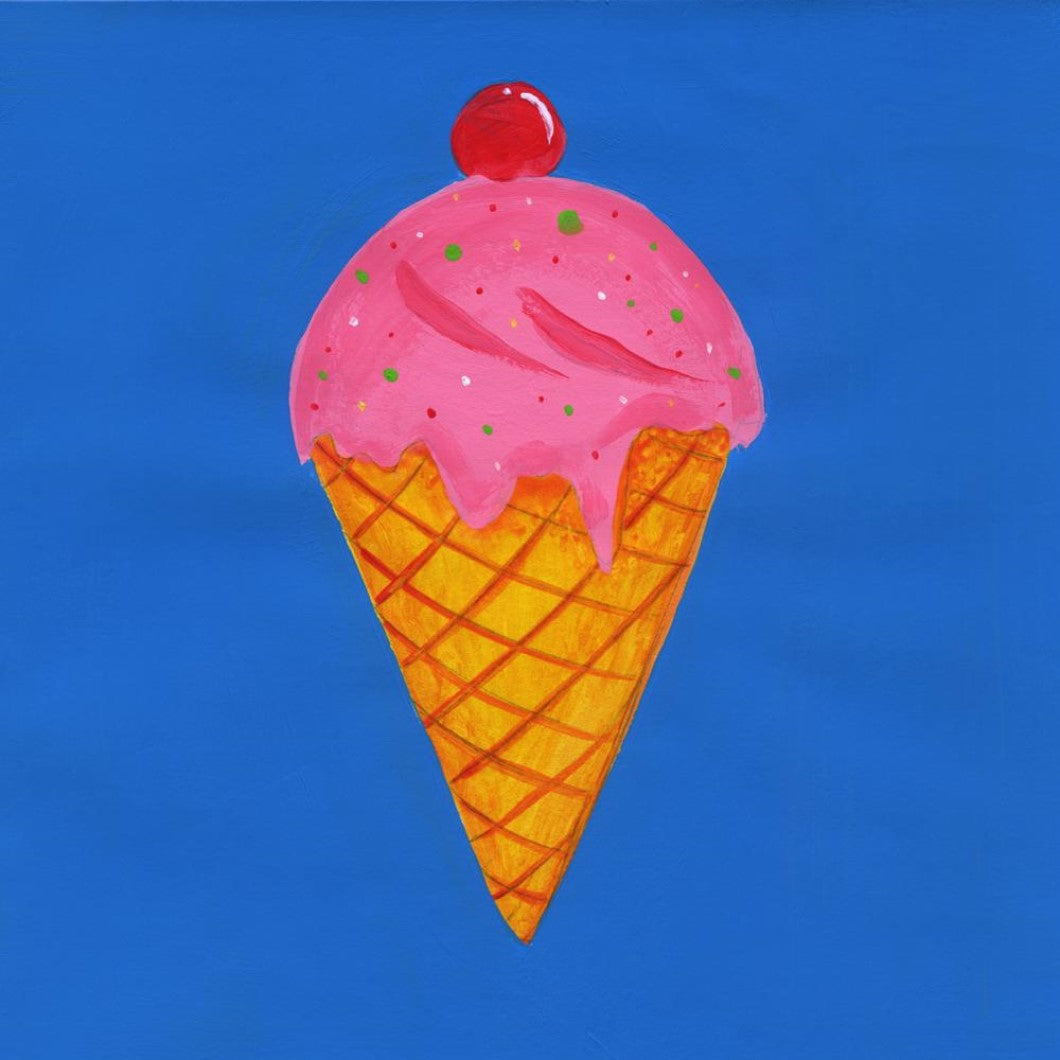 Coaster - Sweet Treats - Ice Cream Cone - Strawberry