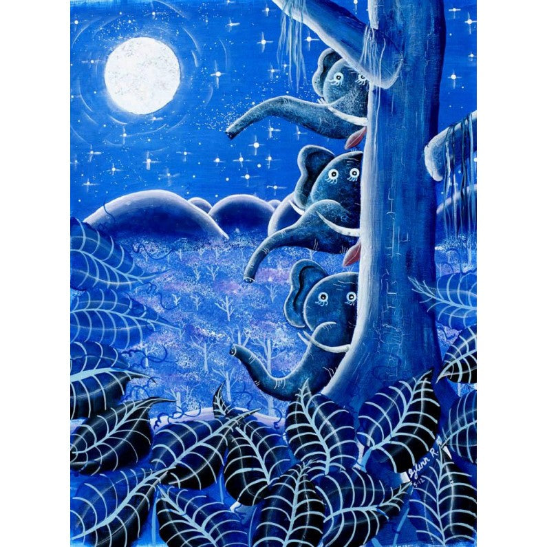 Print - Secret Life of Elephants - Night Fever