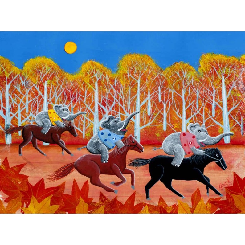 Print - Secret Life of Elephants - Race Day