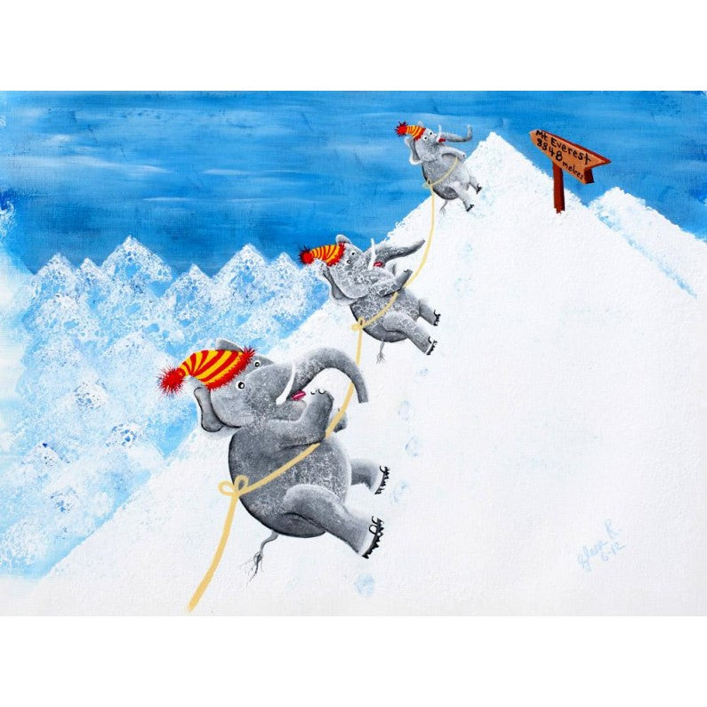 Print - Secret Life of Elephants - Top of the World