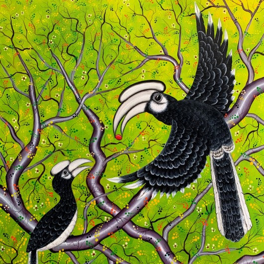 Painting - Hornbills 1
