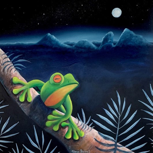 Painting - Meet the Cool Locals - Orange-Eyed Tree Frog
