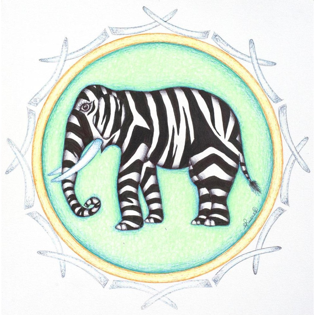 Drawing - Mandala - Elephant 2