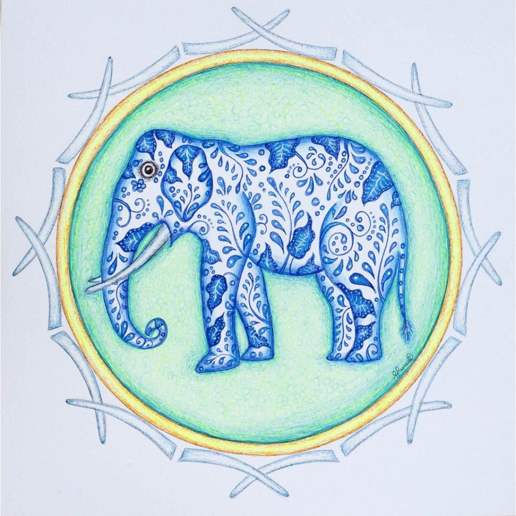 Drawing - Mandala - Elephant 3