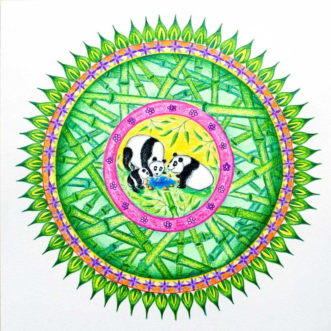 Drawing - Mandala - Panda