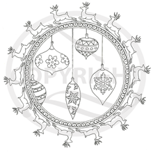 Load image into Gallery viewer, Colouring Book - Christmas Mandala
