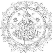 Load image into Gallery viewer, Colouring Book - Christmas Mandala
