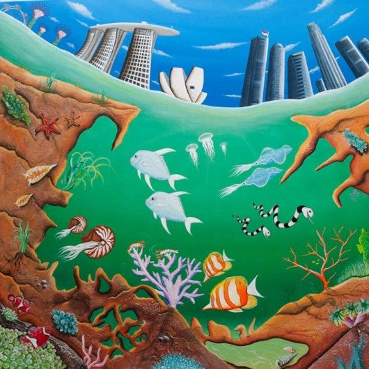 Painting - Reefs of Singapore