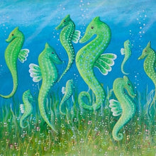 Load image into Gallery viewer, Painting - Dancing Seahorses
